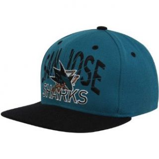 NHL San Jose Sharks Reebok Snapback Hat (Blue/Black)  Clothing