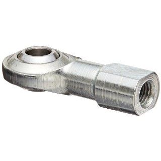 Sealmaster CFF 4 Rod End Bearing, Two Piece, Commercial, Non Relubricatable, Female Shank, Right Hand Thread, 1/4" 28 Shank Thread Size, 1/4" Bore, 8 degrees Misalignment Angle, 3/8" Length Through Bore, 3/4" Overall Head Width, 0.656&