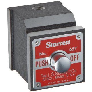 Starrett 657P Magnetic Base Indicator Holder, 1 15/16" Height, 1 5/8" Width, 1 7/8" Depth Indicator Stands