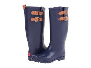 Chooka Top Solid Womens Rain Boots (Navy)