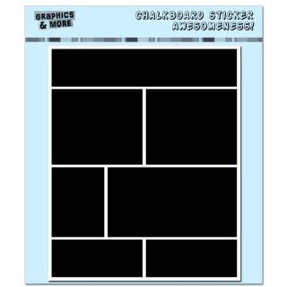 Rectangle Blocks   4 Sheets of Chalkboard Vinyl Stickers   Container Bin Labels Drink Markers   Kitchen Storage And Organization Product Accessories