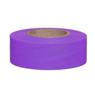 Presco TXPP 658 300' Length x 1 3/16" Width, PVC Film, Texas Purple Solid Color Roll Flagging (Pack of 144) Safety Tape