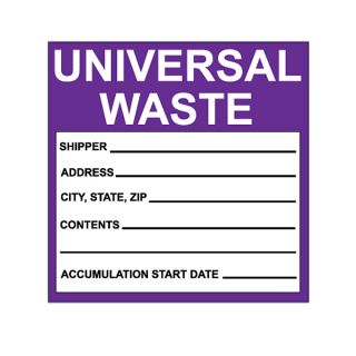 Nmc Hazardous Waste Container Labels   Universal Waste