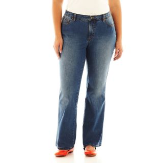 St. Johns Bay St. John s Bay Secretly Slender Bootcut Jeans   Plus, Medium