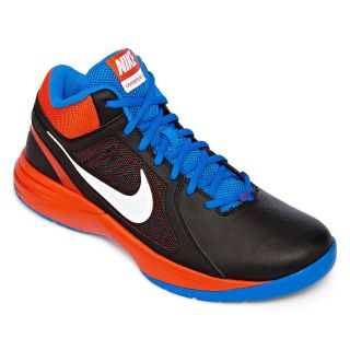 Nike Overplay VIII Mens Basketball Shoes, Orange/Blue/Black