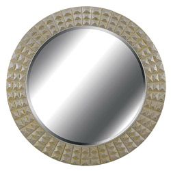 Hardeman Round Silver/ Gold Gilt Wall Mirror