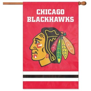 Blackhawks Applique Banner Flag