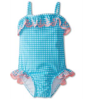 Seafolly Kids By The Shore Tube Tank Girls Swimsuits One Piece (Blue)
