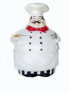 Fat Italian Chef Ceramic Cookie jar, Canister Kitchen & Dining