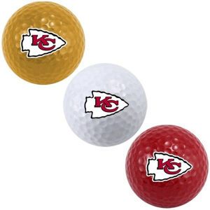 Kansas City Chiefs Team Golf 3pk Golf Ball Set