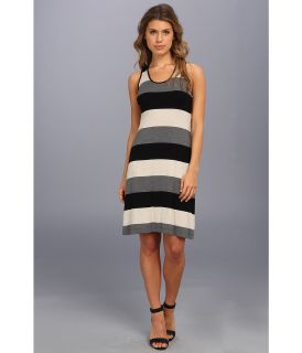 Calvin Klein Striped Rayon T Back Dress Promo CD4NAHEQ Womens Dress (Multi)