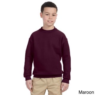 Jerzees Youth Super Sweats Nublend Fleece Long Sleeve T shirt Brown Size L (14 16)