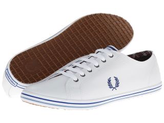 Fred Perry Kingston Leather Mens Lace up casual Shoes (White)