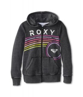 Roxy Kids Smile Lines Hoodie Girls Sweatshirt (Black)