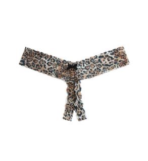 Hanky Panky 4x1001 After Midnight Leopard Crotchless Low Rise Thong