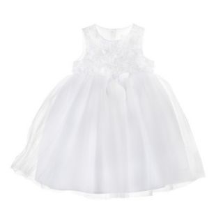 Tevolio Infant Toddler Girls Sleeveless Ballerina Dress   White 2T