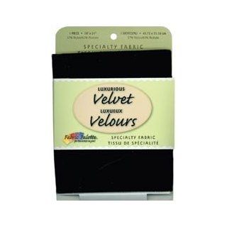 Bulk Buy Fabric Editions Velvet 18"X21 Black (6 Pack)