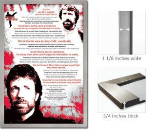 Silver Framed Chuck Norris Poster The Best Baddest Fr6386   Prints