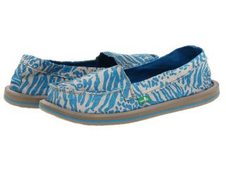Sanuk Shorty Leppatyga Womens Slip on Shoes (Blue)