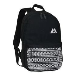 Everest Printed Pattern Backpack Black