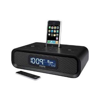 iHome IP98 Dual Alarm Clock Radio with Dock for iPod & iPhone in Black   Players & Accessories