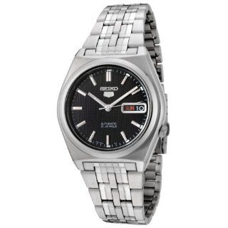 Seiko Men's SNK639K Automatic Black Dial Stainless Steel Watch Seiko Watches