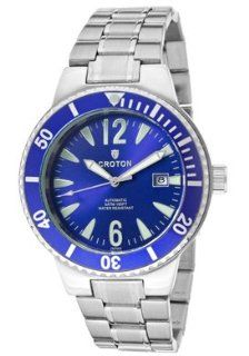 Croton Men's Blue Dial Automatic Watch CA301181SSBL Watches