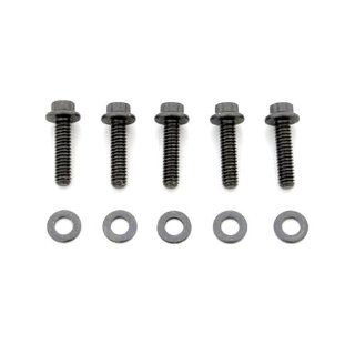 ARP 640 1000 Black Oxide 1/4 20" RH Thread 1.000" UHL 12 Point Bolt with 5/16" Socket and Washer, (Set of 5) Automotive