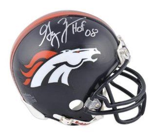 Gary Zimmerman Denver Broncos Autographed Riddell Mini Helmet with "HOF 08" Inscription   Memories   Mounted Memories Certified at 's Sports Collectibles Store