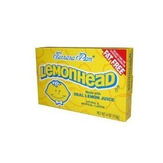 Lemonhead Lemon Candy Natural and Artificial Flavors Made with Fruit Juice Concentrate, 6 Oz, 170g MADE IN CANADA  Hard Candy  Grocery & Gourmet Food