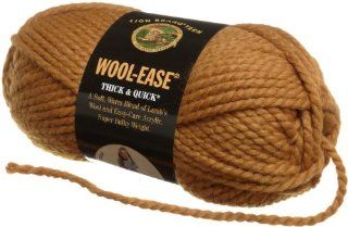 Lion Brand Yarn 640 189A Wool Ease Thick and Quick Yarn, Butterscotch