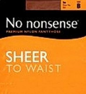 No Nonsense Sheer To Waist Pantyhose Taupe B (6 Pack) Clothing
