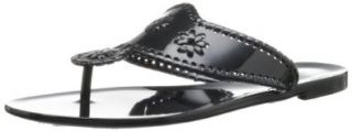 Jack Rogers Women's Bahamas Jelly Flip Flop, Black, 5 M US Sandals Shoes