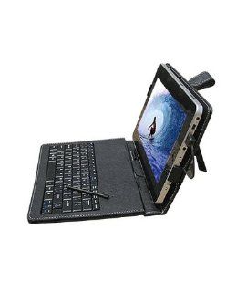 10.2" Synthetic Leather Case with Keyboard and Stylus Pen for ePad and aPad (Black) Computers & Accessories