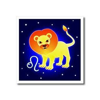 ht_28561_2 Janna Salak Designs Zodiac   Cute Astrology Leo Zodiac Sign Lion   Iron on Heat Transfers   6x6 Iron on Heat Transfer for White Material Patio, Lawn & Garden
