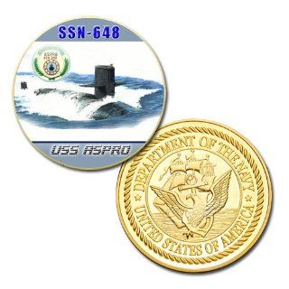 U.S Navy USS Aspro (SSN 648) printed Challenge coin 