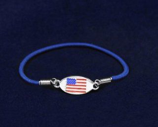 American Flag Stretch Charm Bracelet (Retail) 