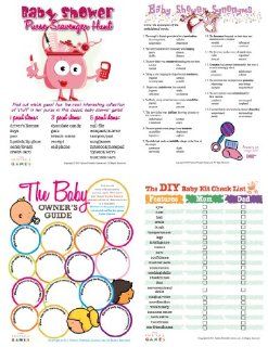 Printable Baby Shower Games Pack  Software