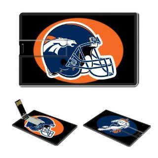 16GB USB Flash Drive USB 2.0 Memory Stick Sports NFL Denver Broncos Logo Credit Card Size Customized Support Services Ready National Football League Super Bowl team playoffs MVP champion player Peyton Manning Brett Favre (Black) Computers & Accessorie