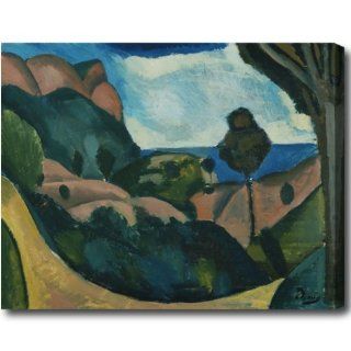 Andre Derain 'Poplars' Abstract Hand painted Oil on Canvas  