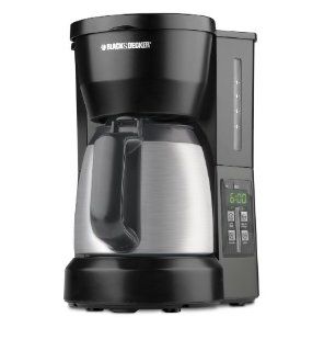 Black & Decker DCM675BMT 5 Cup Programmable Coffee Maker with Carafe, Black/Stainless Kitchen & Dining