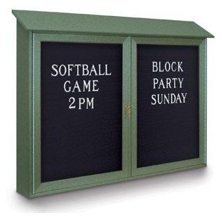 Outdoor Enclosed Letter Board with Hinged Door   40"H x 52"W  Enclosed Message Boards 