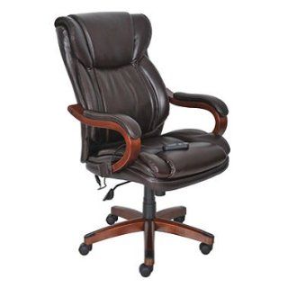 Lane Big & Tall Bonded Leather Massage Chair   Frye Chocolate   Executive Chairs