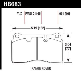 Hawk Performance HB683Z.651 Performance Ceramic Brake Pad Automotive