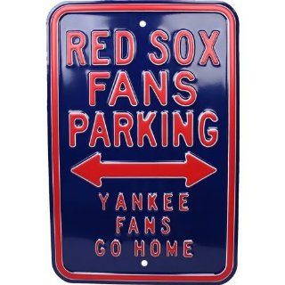 Red Sox Fans Parking Yankee Fans Go Home Parking Sign 12 x 18 MLB Baseball Street Sign  Sports & Outdoors
