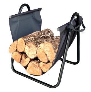 Landmann USA 82431 Firewood Log Holder with Canvas Carrier  Firewood Rack  Patio, Lawn & Garden