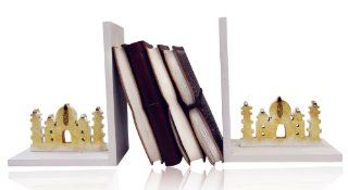 Taj Mahal Book End Stand Wood Birthday or Housewarming Gift Ideas for Men & Women  Office Desk Bookends 