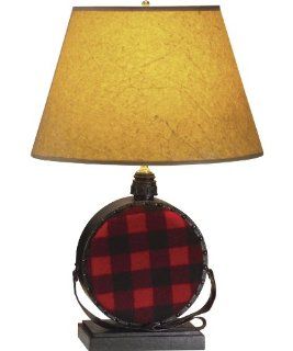 Woolrich Buffalo Check Canteen Table Lamp, RED/BLK PLAID (Red)    