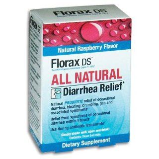 Florax DS Diarrhea Relief Dietary Supplement, Raspberry, 3 Count (Pack of 2) Health & Personal Care
