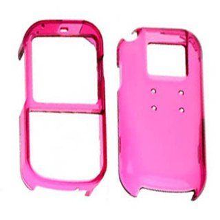 Hard Plastic Snap on Cover Fits Palm Centro 685 690 Transparent Hot Pink AT&T, Sprint, Verizon Cell Phones & Accessories